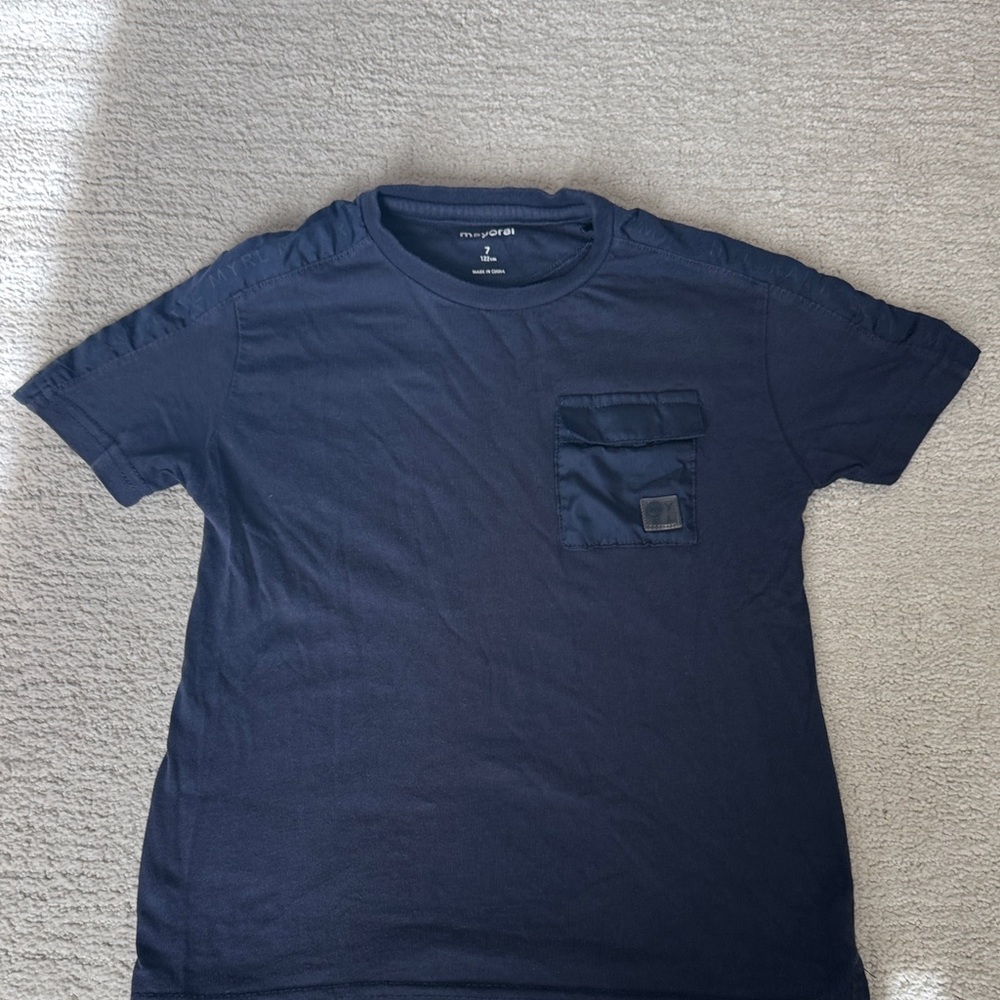 Mayoral Dark Blue Short Sleeve Tee